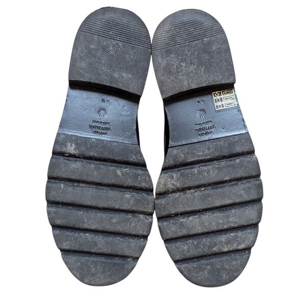 Stuart Weitzman Mila Lug Sole Black Patent Leather Combat Boot Lace Up 6.5 - Picture 6 of 7